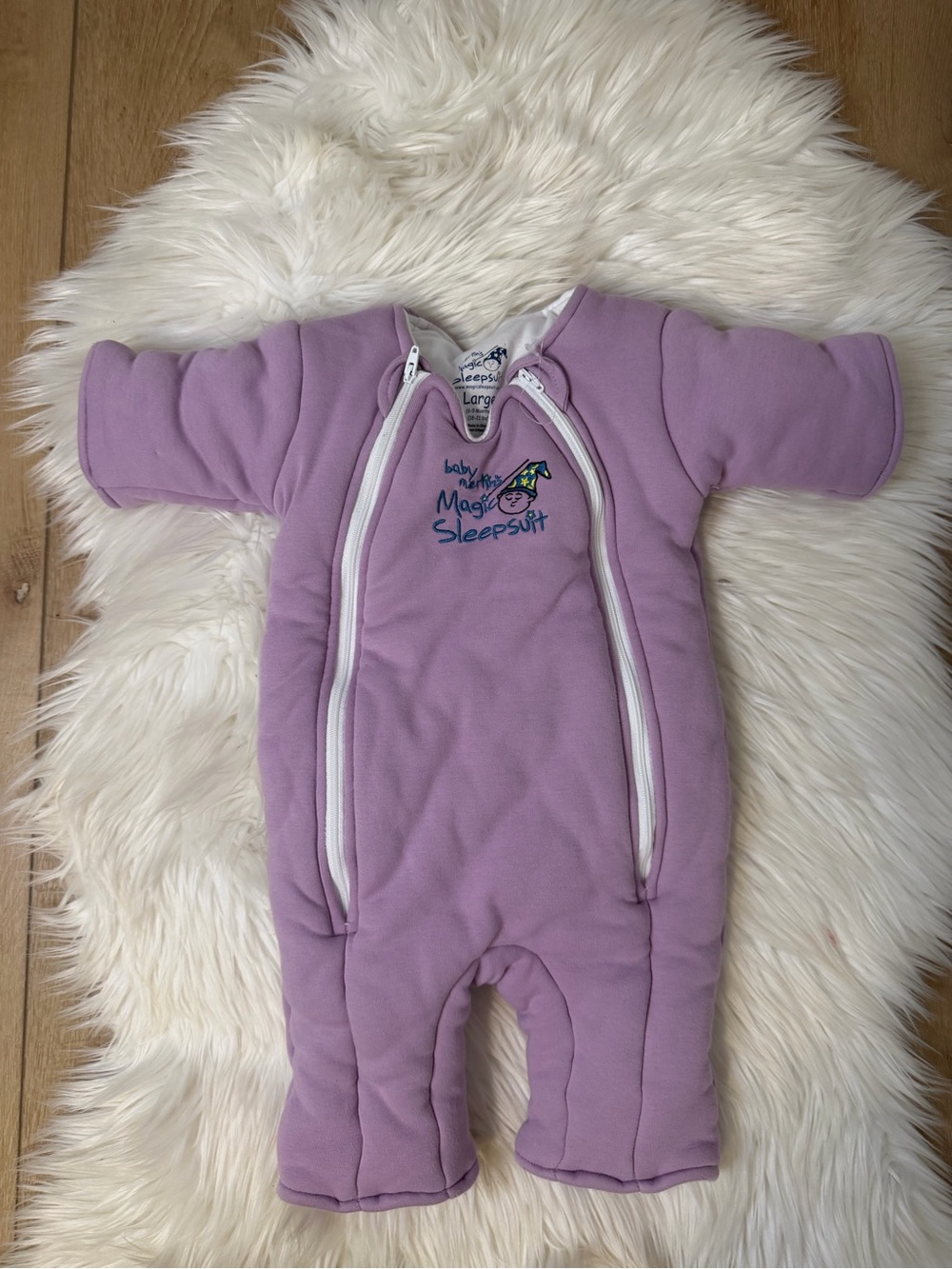 Baby Merlin’s Magic Sleepsuit Lavender One-Piece Size Large